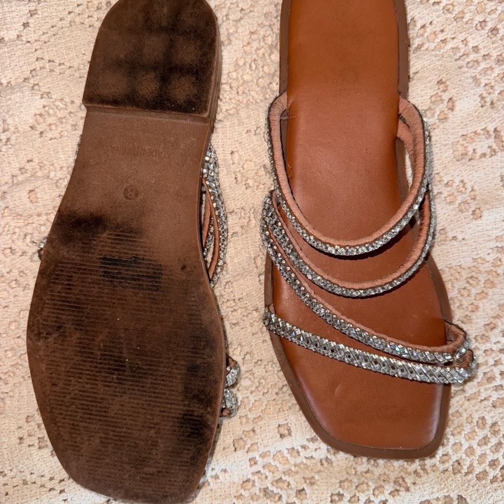 Elegant Brown Strappy Sandals